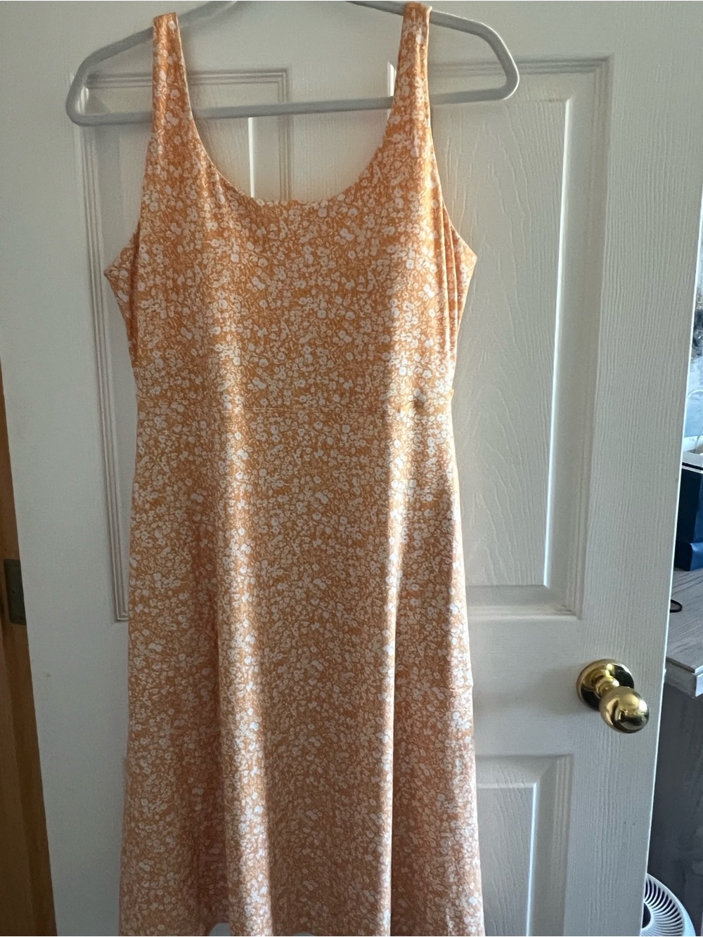 Prana Corrine Dress Peach Floral Slip Midi